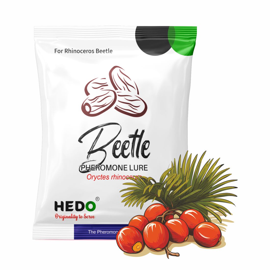 HEDO Beetle Lure Pack of 5| Pheromone Lure for Rhinoceros Beetle (Oryctes Rhinoceros) for Coconut & Palm Tree