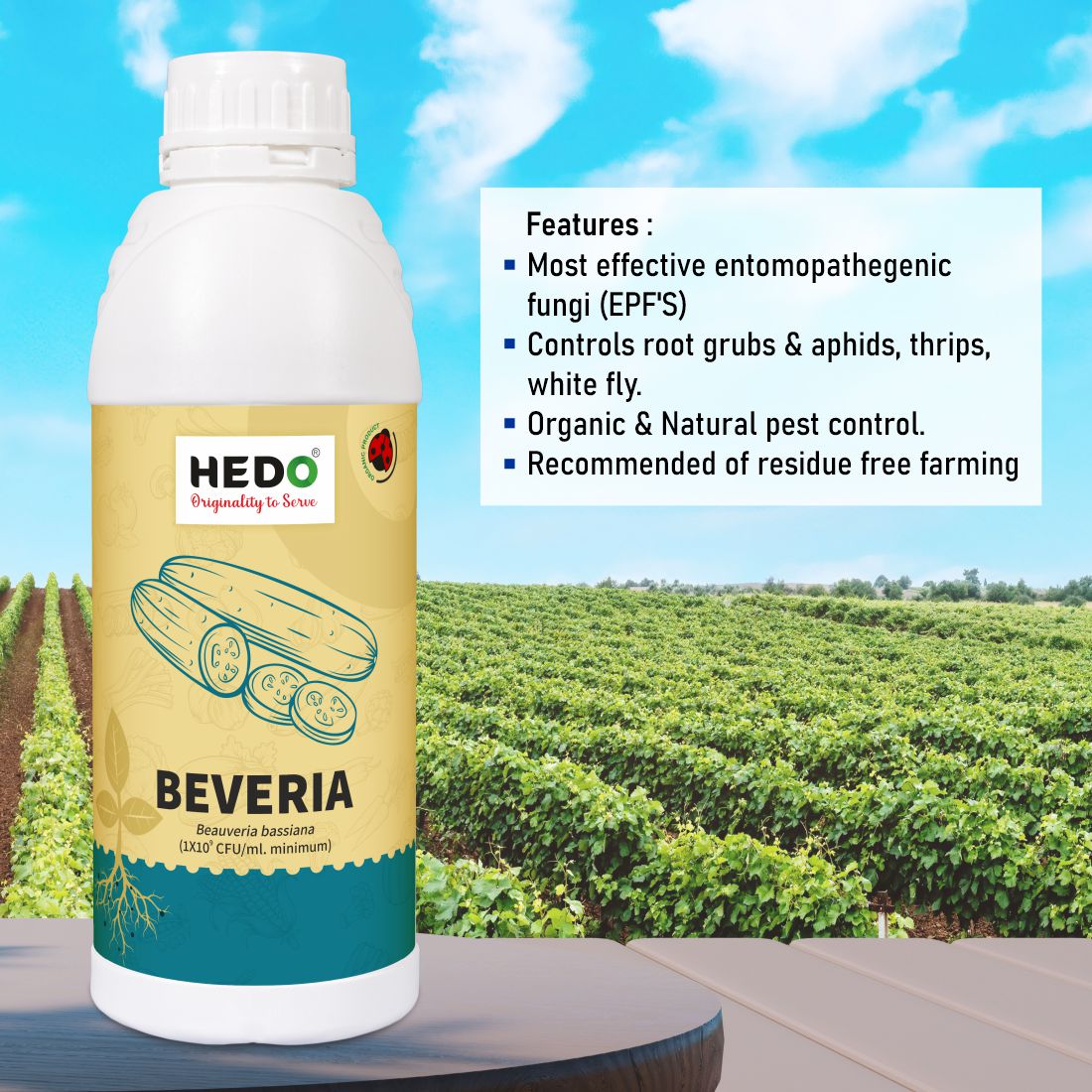 Beauveria Bassiana Liquid(1x10^9 CFU/ml) Bio-Organic(1L) For All Plants To control Aphids,Thrips & Whiteflies