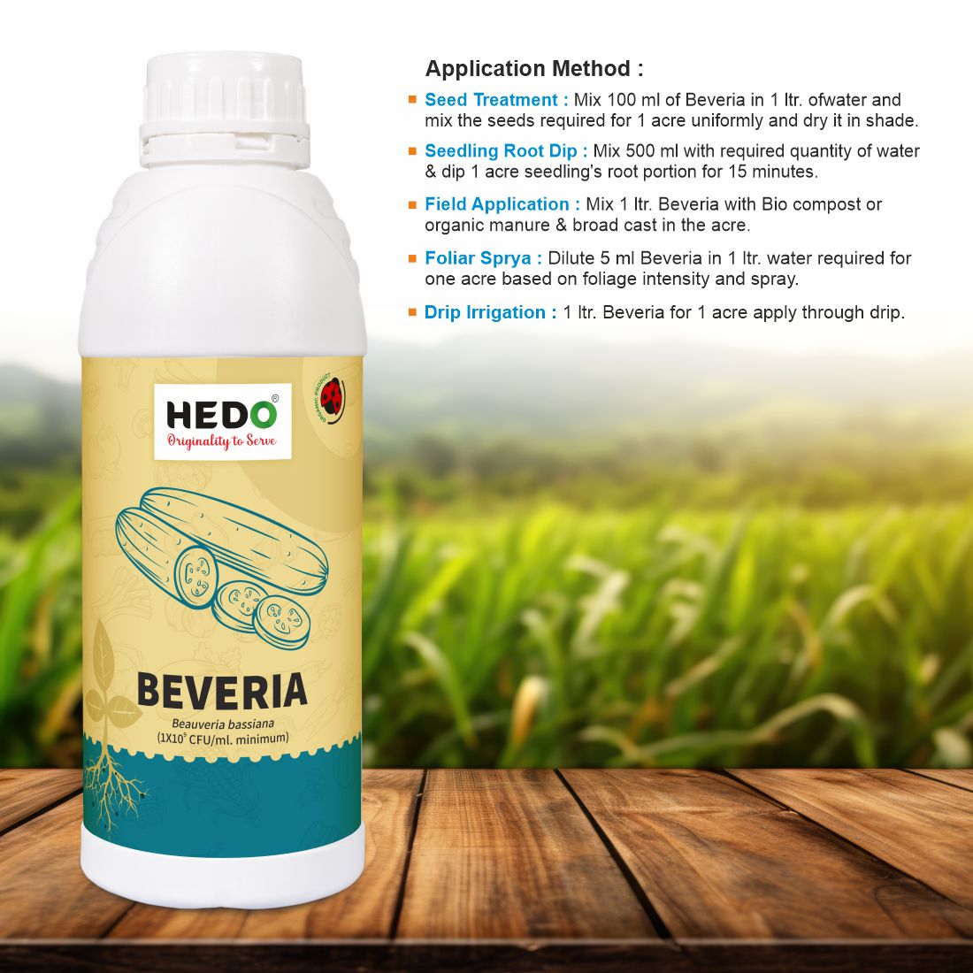 Beauveria Bassiana Liquid(1x10^9 CFU/ml) Bio-Organic(1L) For All Plants To control Aphids,Thrips & Whiteflies