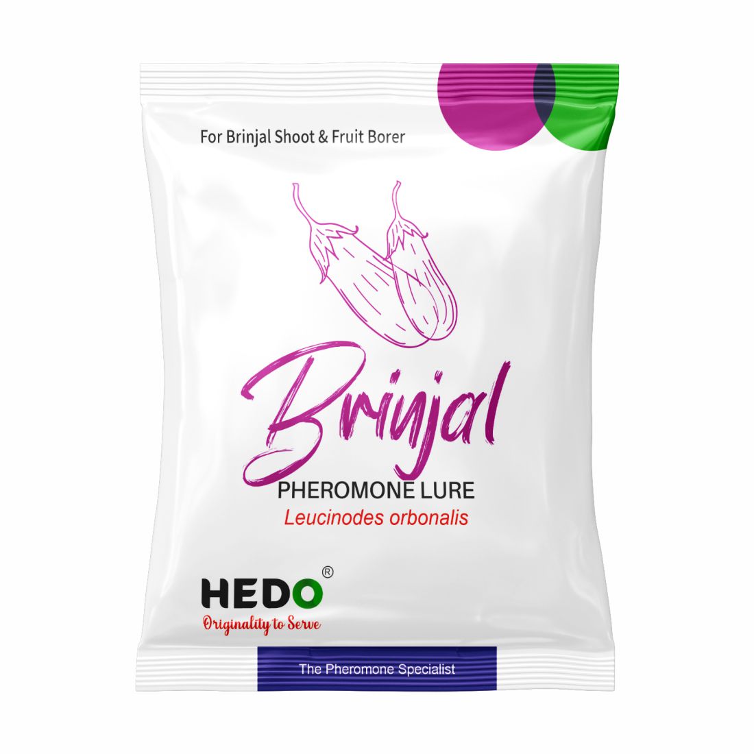 HEDO Pheromone Lure for Brinjal Fruit & Shoot Borer (Egg Plant Pheromone Lure) Pack of 10