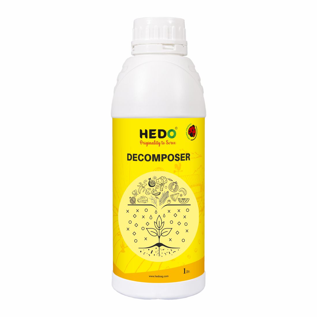 Organic Waste Decomposer Liquid (1L) for Decomposition of Waste of Agriculture, Kitchen, Garden & Farming