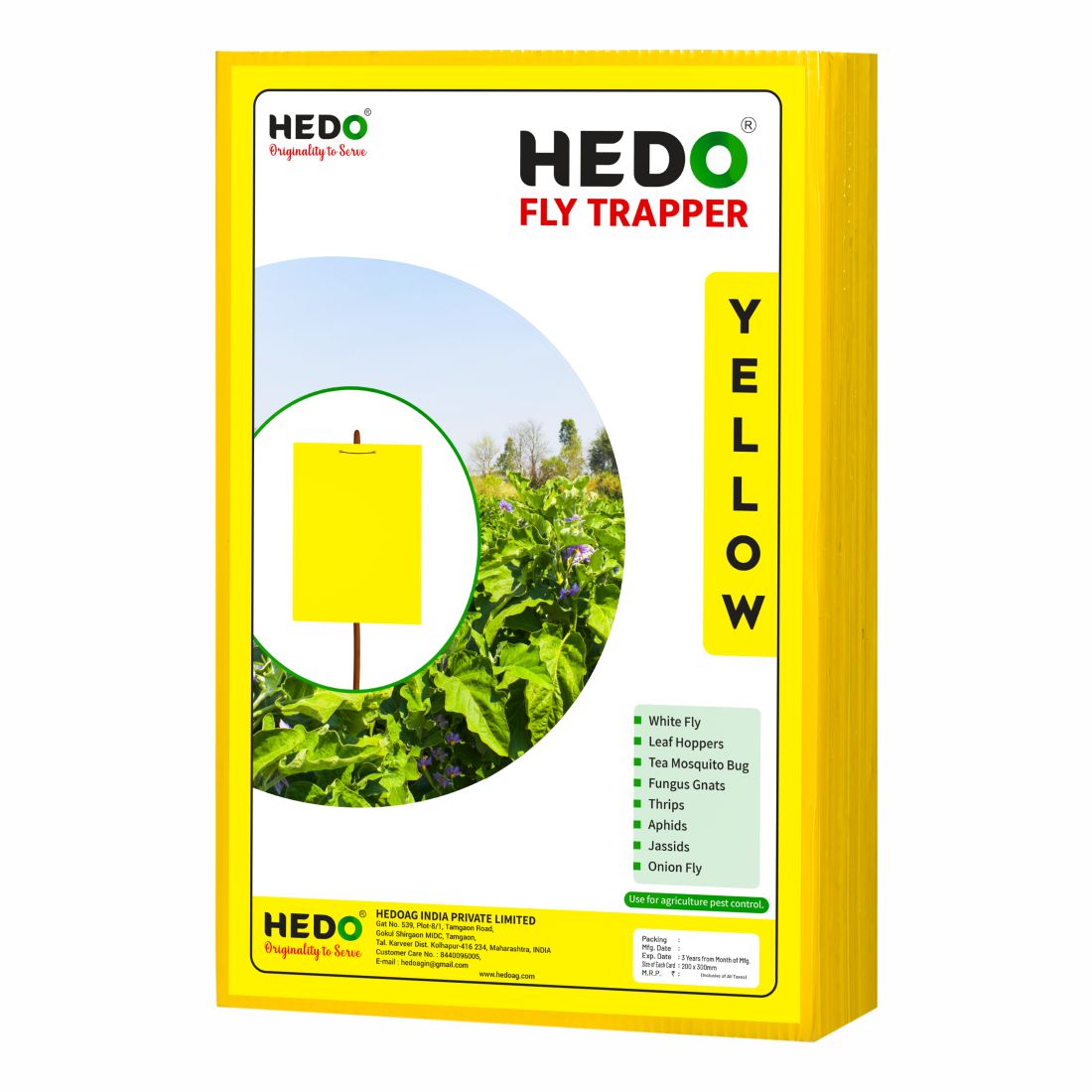 Eco Yellow/Blue Sticky Trap size A4,200mm*300mm pack of 2(50 pieces)