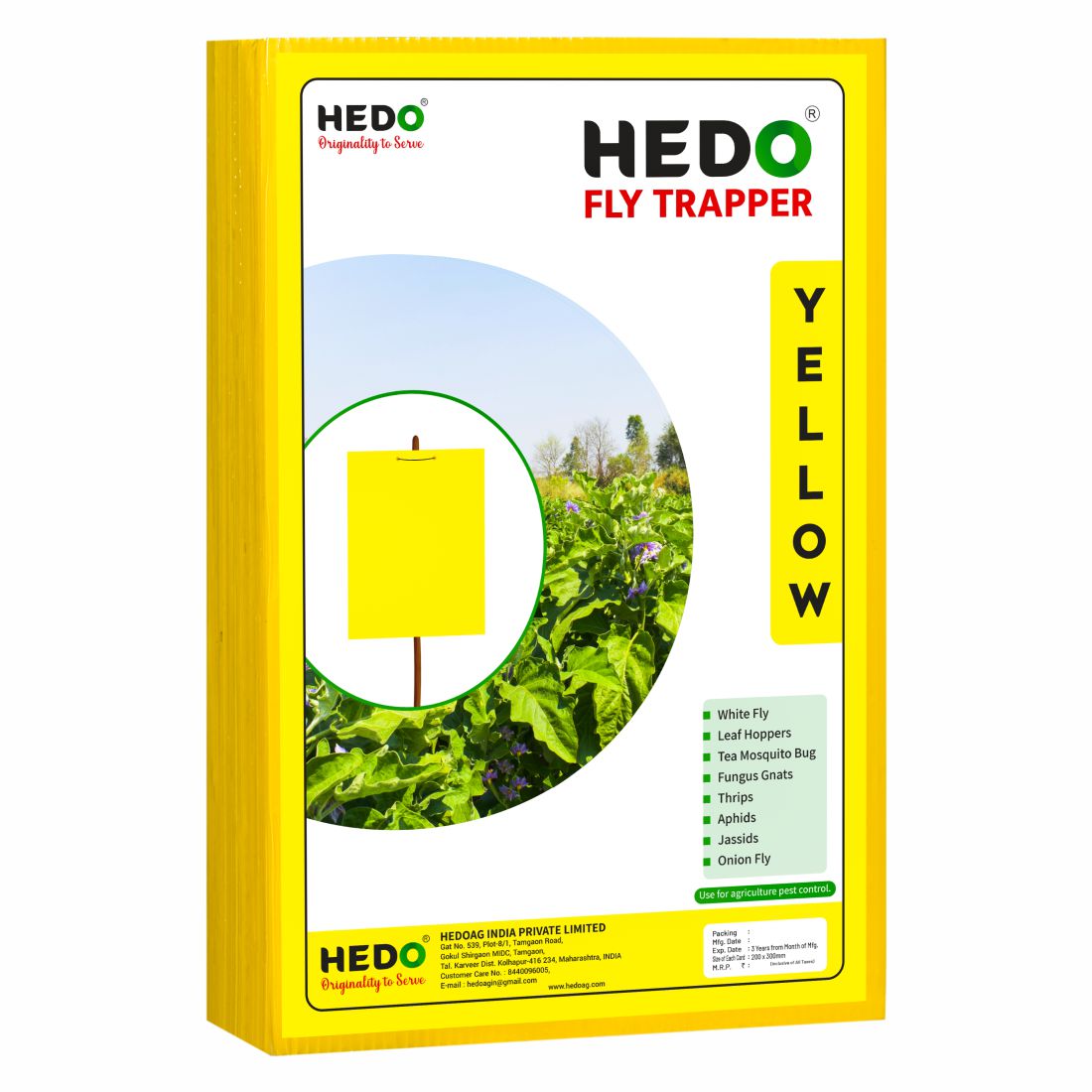 Eco Yellow/Blue Sticky Trap size A4,200mm*300mm pack of 4(100 pieces)