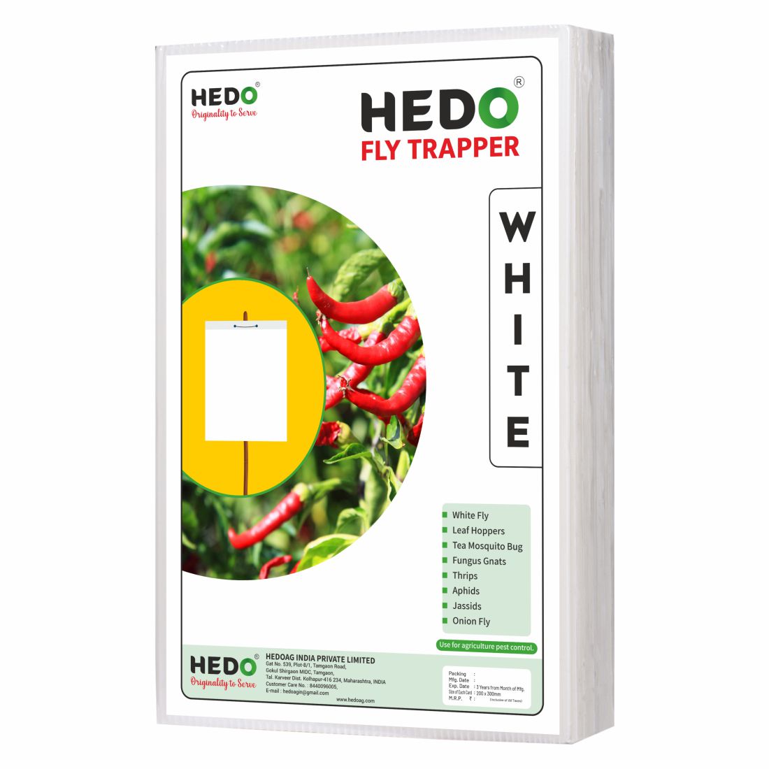 White Sticky Trap size A4,200mm*300mm Pack of 2 (50 pieces)