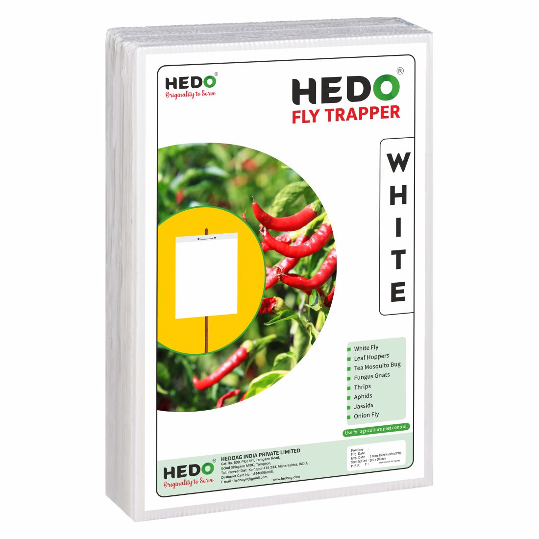 White Sticky Trap size A4,200mm*300mm Pack of 2 (50 pieces)