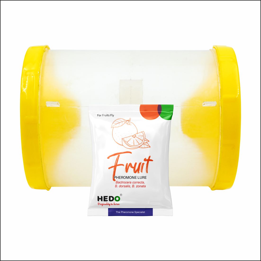 Fruit Fly Horizantal Pheromone Trap with Fruit Fly Lure(Bactrocera Dorsalis) for Fruit Crops Pack Of 10
