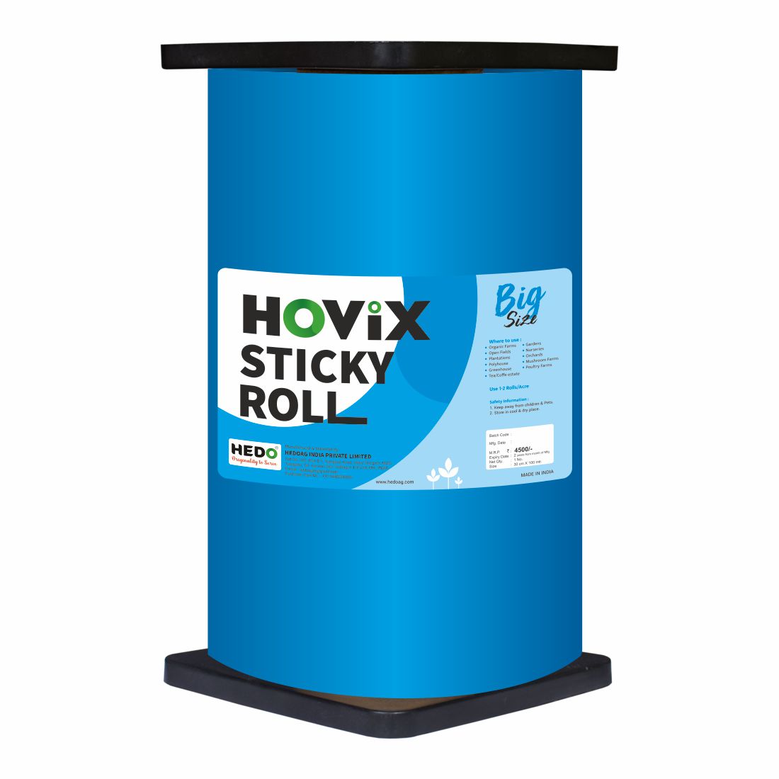 Blue Sticky Roll/Trap Big(30cm*100mtr)To Control Of Flying Insects in Farm, Garden & Polyhouse