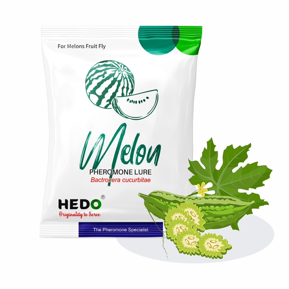 Melon Fruit Fly IPM Trap With Melon Lure (Bactrocera Cucurbitae) For All Vegetables Pack of 10