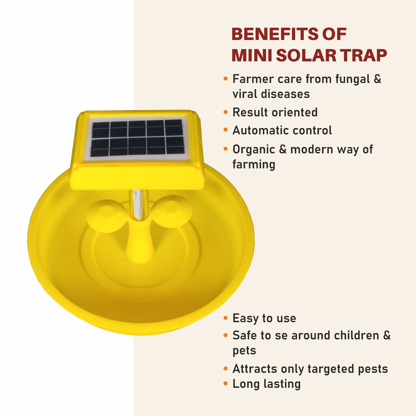 Solar Minichargeble Insect Light Trap To Control Flying Insect