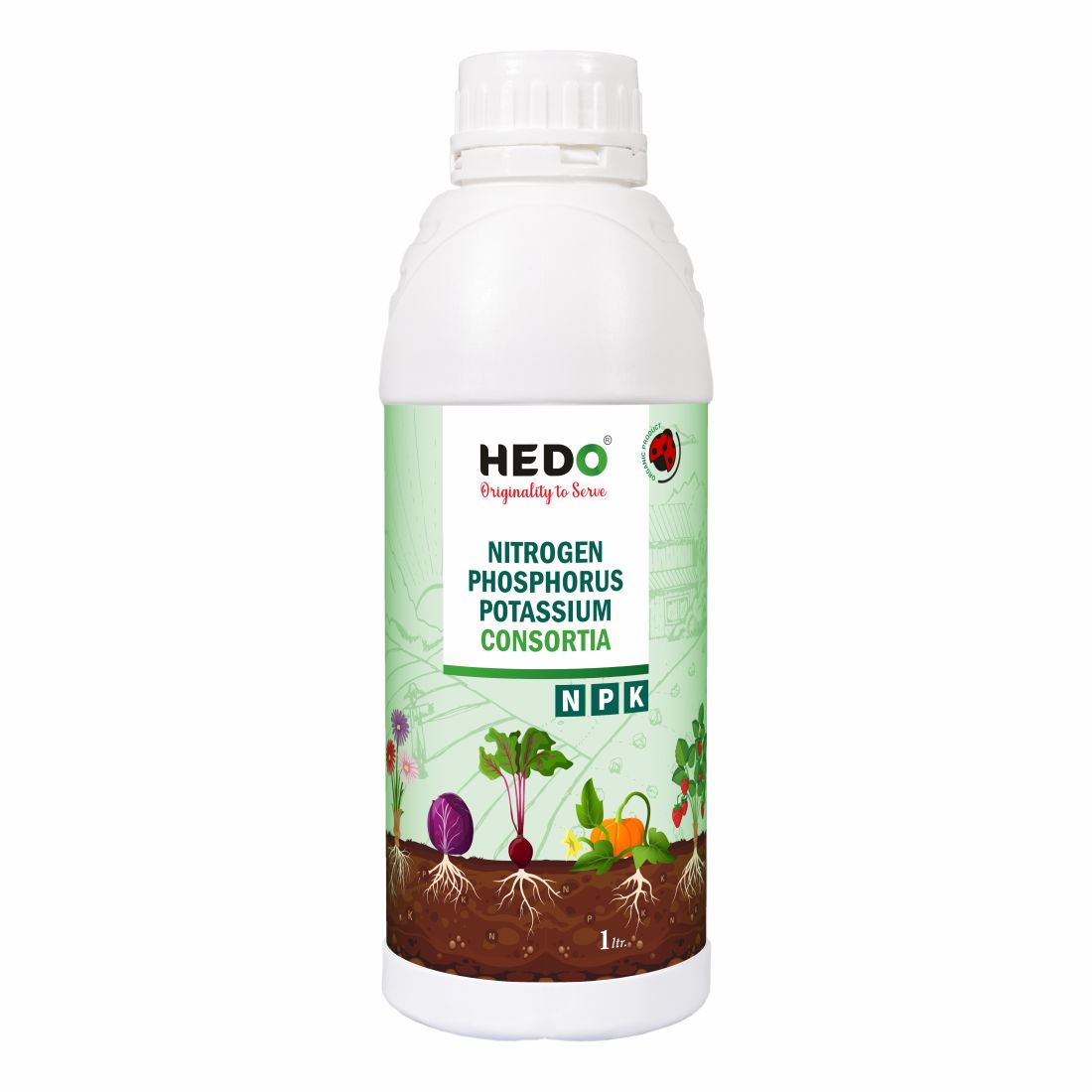 NPK Consortia (Bacteria) Liquid (1L) Organic Bio Fertilizer For Agriculture, Garden, Soil Fertility, and Plant Nutrition.