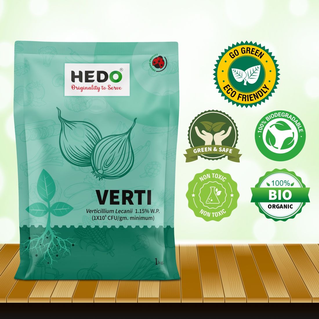 Verticillium Lecanii Powder(1X10^8 CFU/gm) Bio-Organic (1Kg) For Plants & Crops - Against Sucking Insects Like Aphids,Thrips And Whiteflies