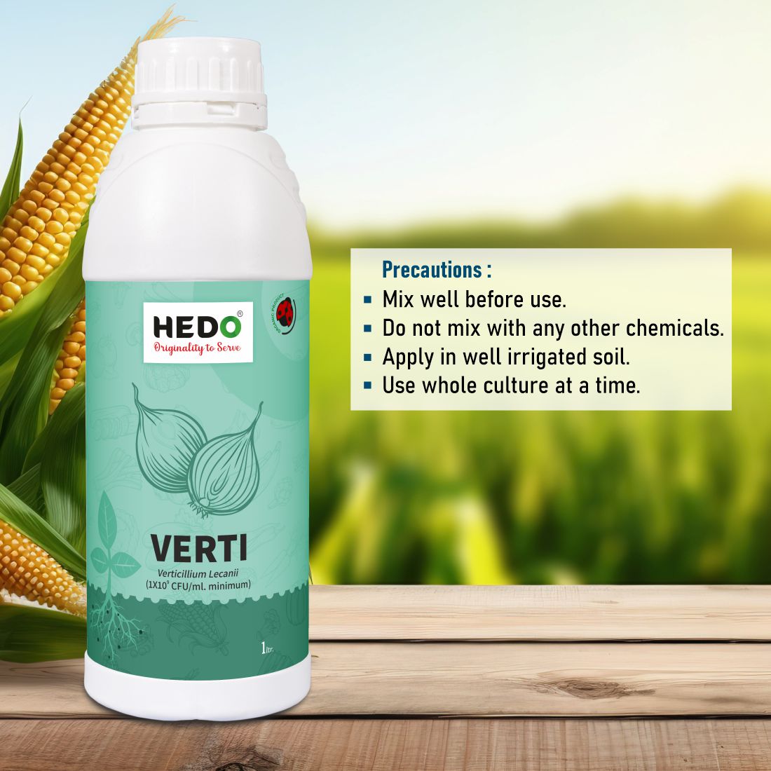 Verticillium Lecanii Liquid(1X10^8 CFU/ml) Bio-Organic (1L) For Plants & Crops - Against Sucking Insects Like Aphids, Thrips And Whiteflies