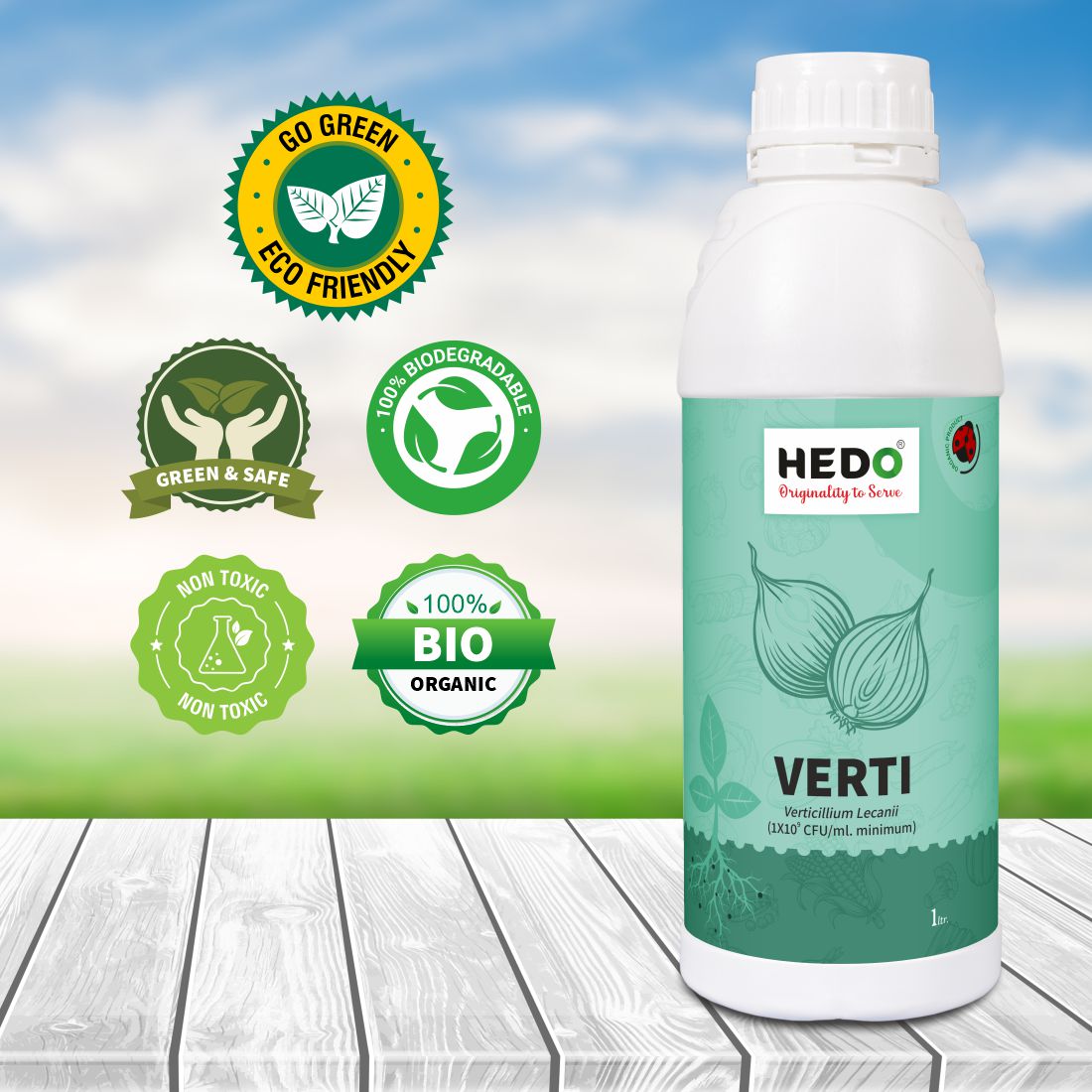 Verticillium Lecanii Liquid(1X10^8 CFU/ml) Bio-Organic (1L) For Plants & Crops - Against Sucking Insects Like Aphids, Thrips And Whiteflies