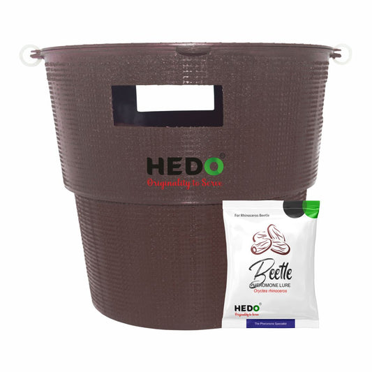 Bucket Trap & Lure For Rhinoceros Beetle To Control Damage In coconut Pack Of 2