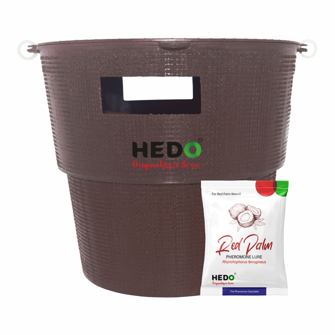 Bucket Trap & Lure For Red Palm Weevil For Control Damage In coconut Pack Of 4