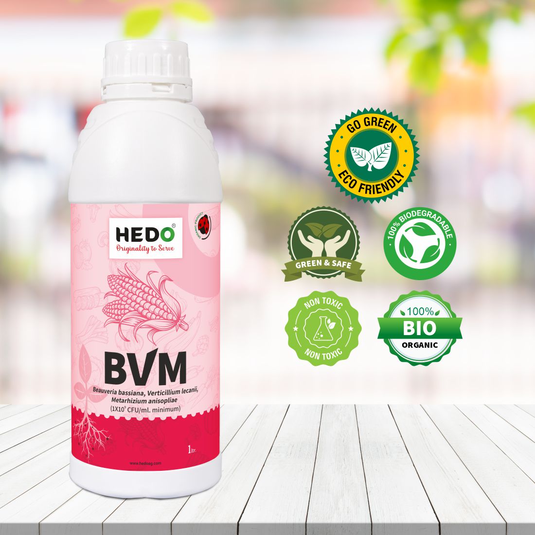BVM (1X10^9 CFU/ml) Organic Liquid (1L) - Beauveria bassiana + Verticillum Lecanii + Metarhizium Anisopliae is consortia To Control Insect