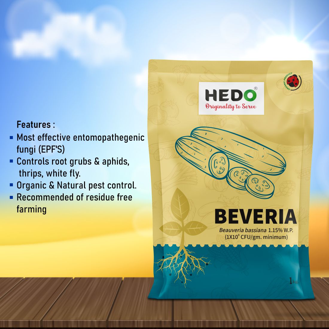 Beauveria Bassiana Powder(1x10^8 CFU/g) Bio-Organic(1Kg)  For All Plants To control Aphids, Thrips & Whiteflies