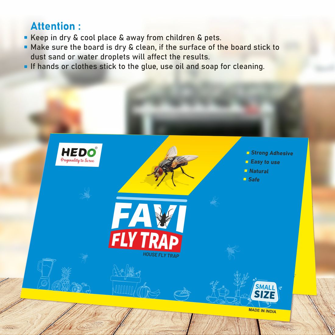 Housefly Sticky Trap To Control Housefly For Home, Kitchen, Hotels Pack of 10