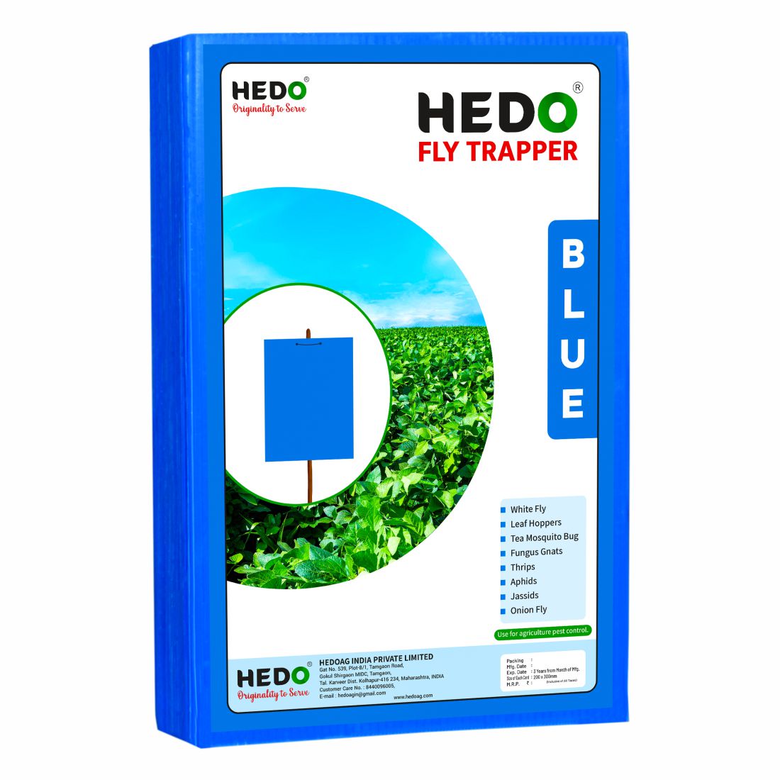 Eco Blue Sticky Trap size A4, 200mm*300mm Pack of 4 (100 Pieces)