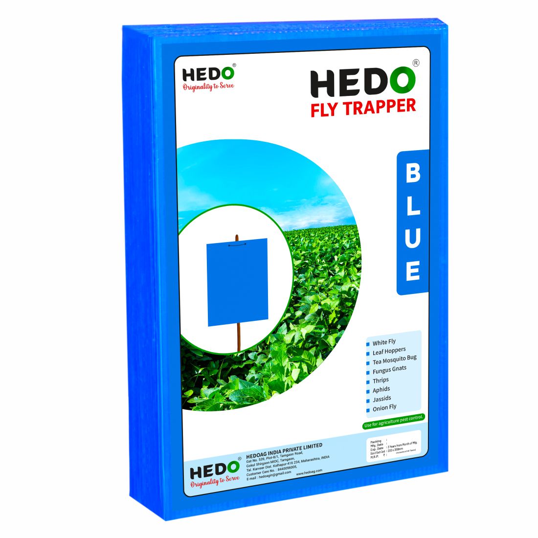 Eco Blue Sticky Trap size A4, 200mm*300mm Pack of 2 (50 Pieces)