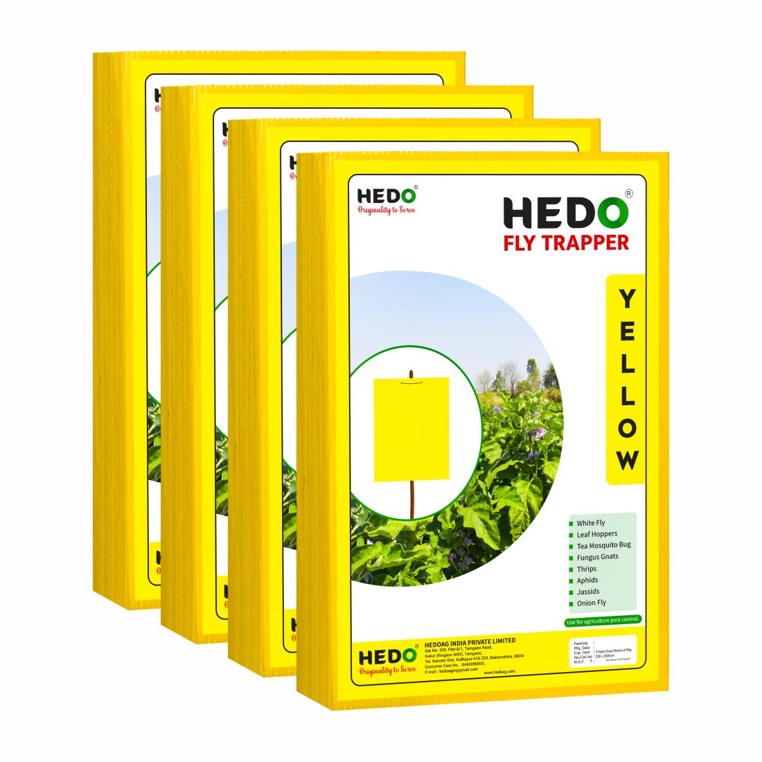 Eco Yellow/Blue Sticky Trap size A4,200mm*300mm pack of 4(100 pieces)