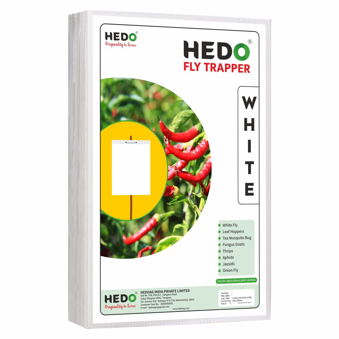 White Sticky Trap size A4,200mm*300mm Pack of 4 (100 pieces)
