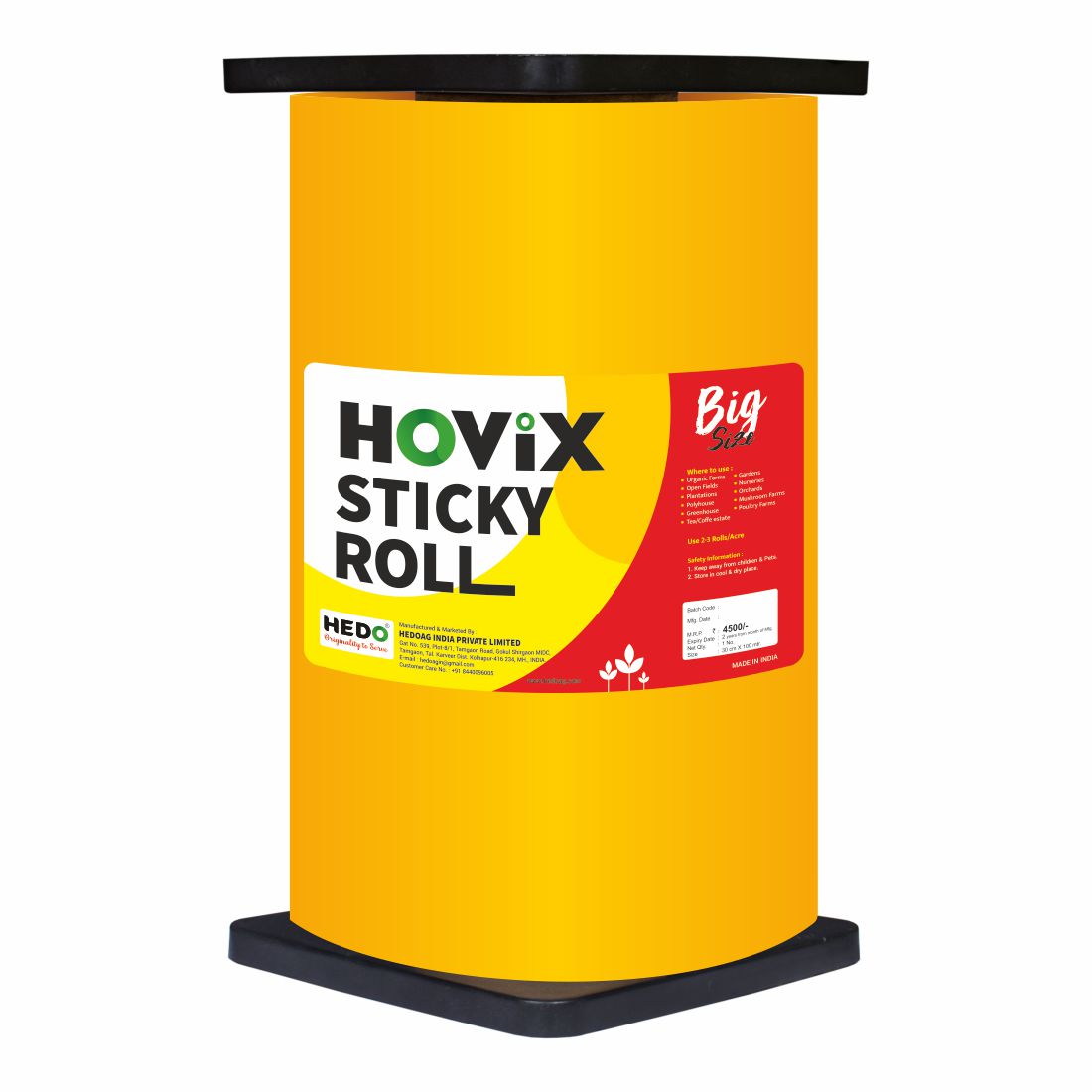 Yellow Sticky Roll/Trap Big (30cm*100mtr)To Control Of Flying Insects in Farm,Garden & Poultry Farm