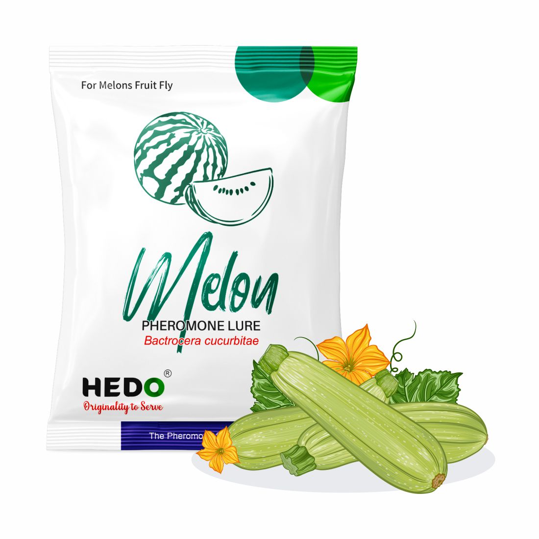 Melon Fruit Fly Yellow IPM Trap With Melon Lure (Bactrocera Cucurbitae) For All Vegetables Pack of 10