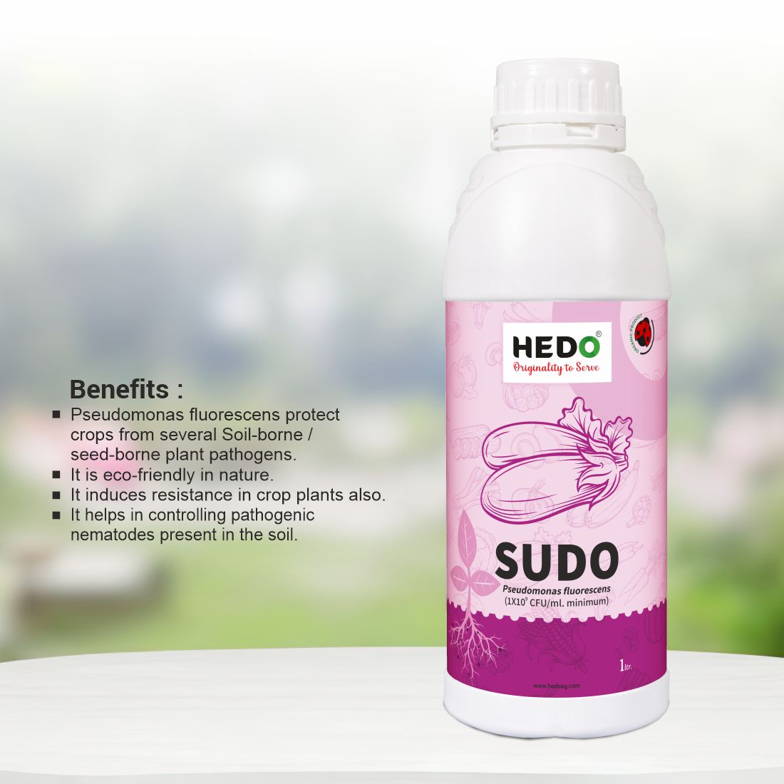 Pseudomonas fluorescence(1X10^9CFU/ml) Liquid (1L) To control plant Fungal & Soil borne disease