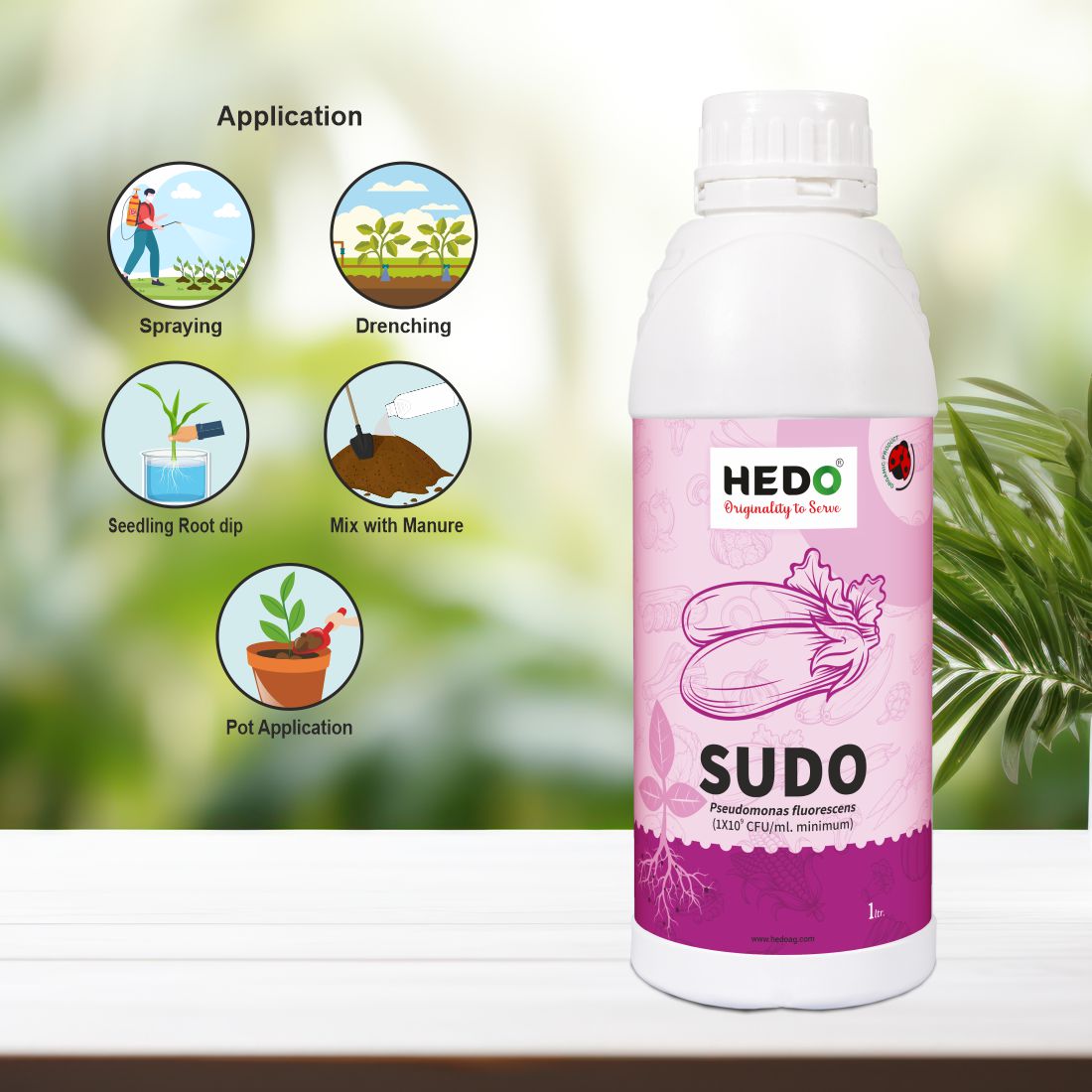 Pseudomonas fluorescence(1X10^9CFU/ml) Liquid (1L) To control plant Fungal & Soil borne disease