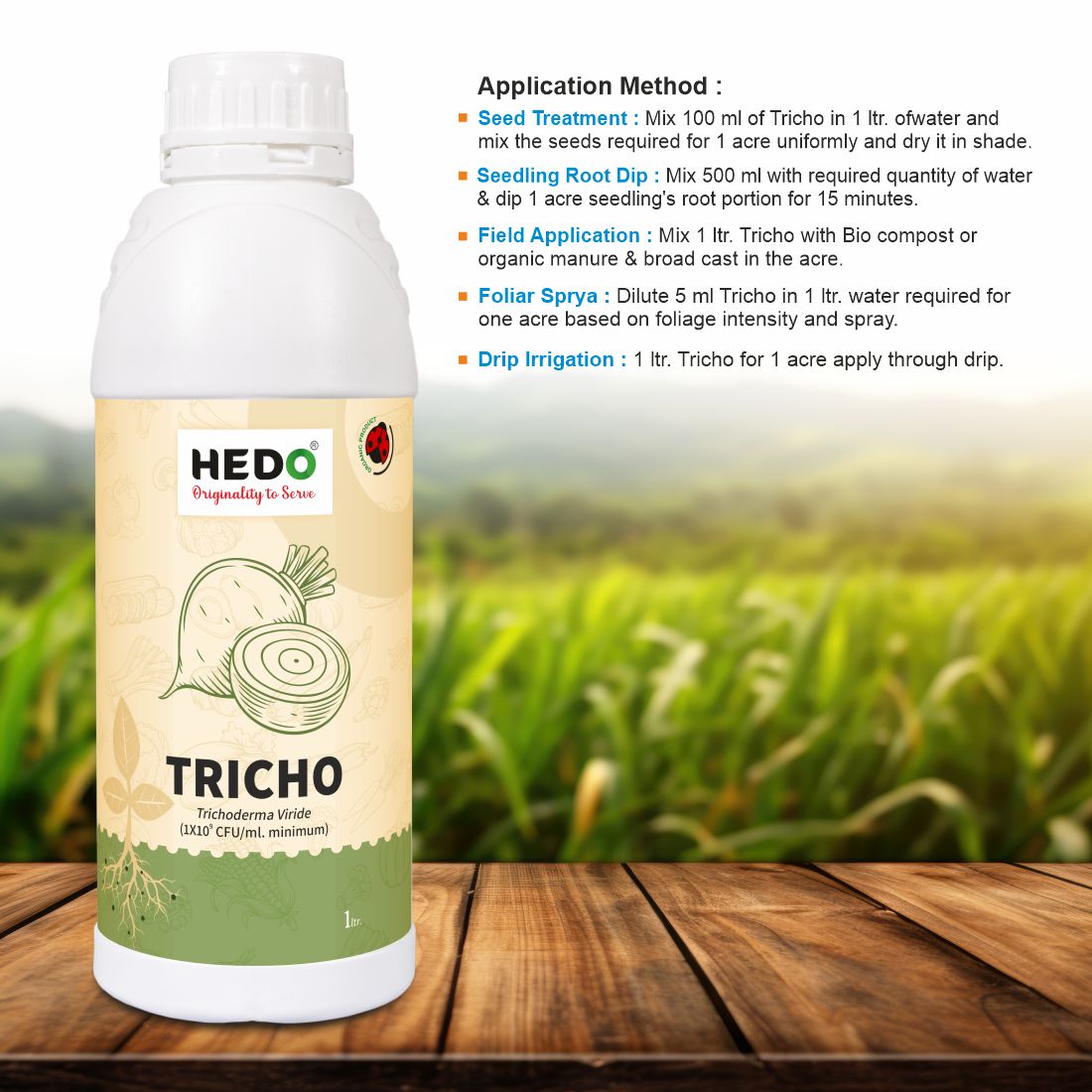 Trichoderma Viride Liquid(1X10^9 CFU/ml) Bio-Organic(1L) For Control All Fungal Disease & Seed Germination For All Plants & Seed