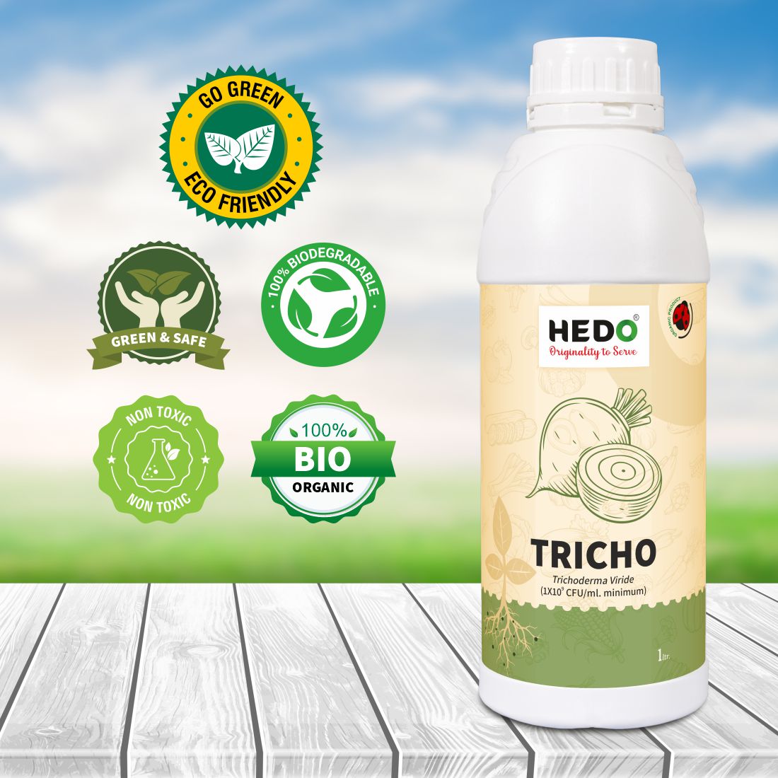 Trichoderma Viride Liquid(1X10^9 CFU/ml) Bio-Organic(1L) For Control All Fungal Disease & Seed Germination For All Plants & Seed